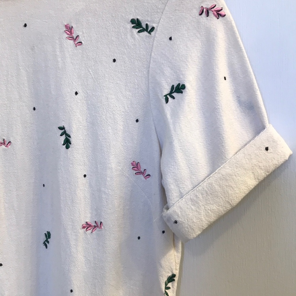 & Other Stories embroidered linen dress